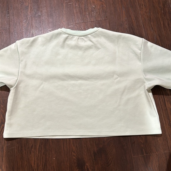 Lee Women's Cropped Tee Color Seaglass Size L - Picture 7 of 8